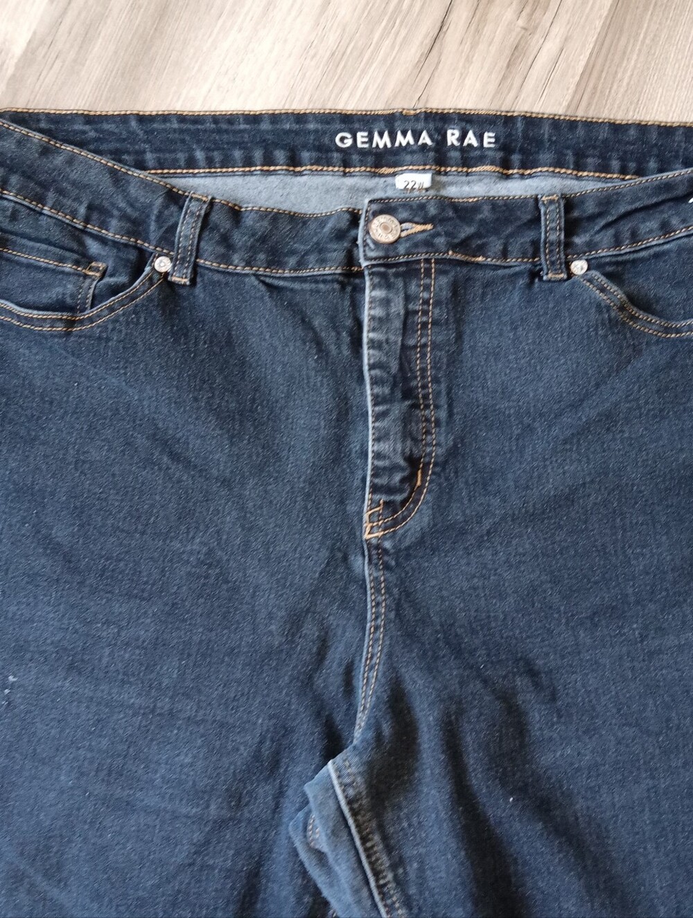 Gemma Rae Dark Blue High Rise Denim Jeans
